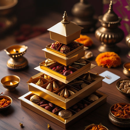 Festive Royal Sweet Box – 3 Layer Premium Tray