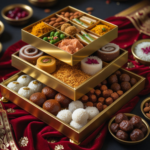 Festive Royal Sweet Box – 3 Layer Premium Tray