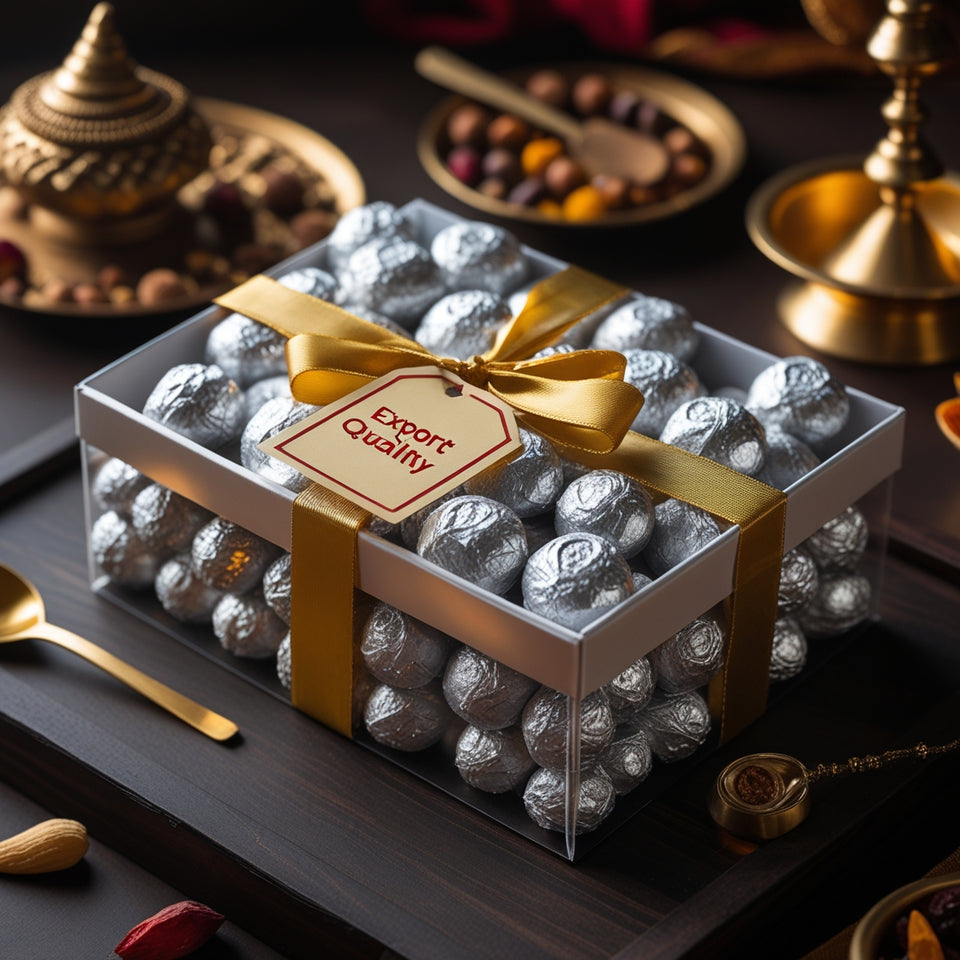 Silver Coated Kaju Pista Delight (Export Quality)