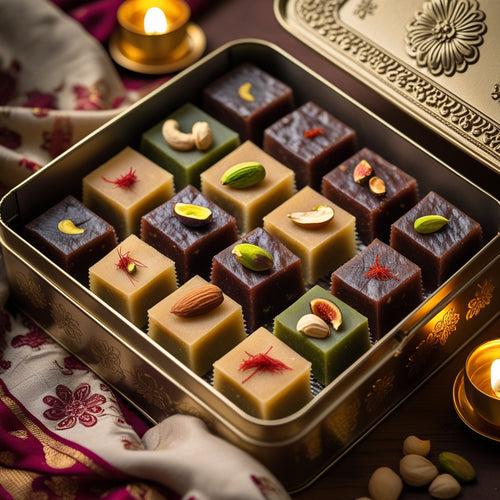 Exotic Nut Barfi Collection – Deluxe Metal Box
